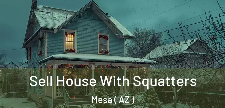  Sell House With Squatters Mesa ( AZ )